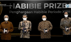 Habibie Prize 2021 dianugerahkan kepada empat ilmuwan Indonesia